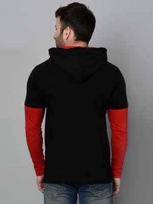 black cotton cut and sew t-shirt - 15950359 - Standard Image - 3