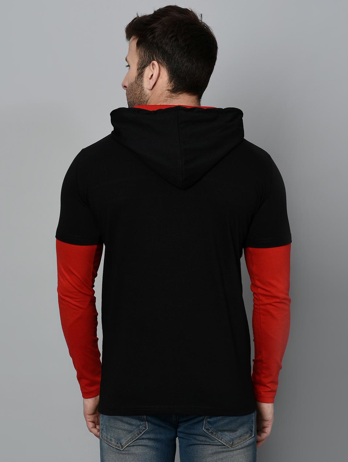 black cotton cut and sew t-shirt - 15950359 - Zoom Image - 3