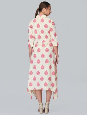 pocket detail asymmetric dress - 15950844 - Standard Image - 3