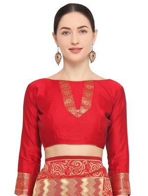 self design kanjivaram saree with blouse - 15951843 - Standard Image - 3