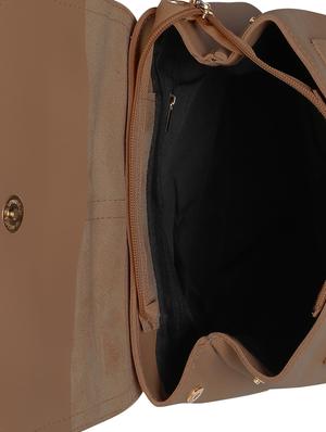 brown leatherette (pu) regular backpack - 15952832 - Standard Image - 3