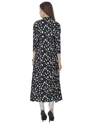 checkered high low kurta - 15952883 - Standard Image - 3