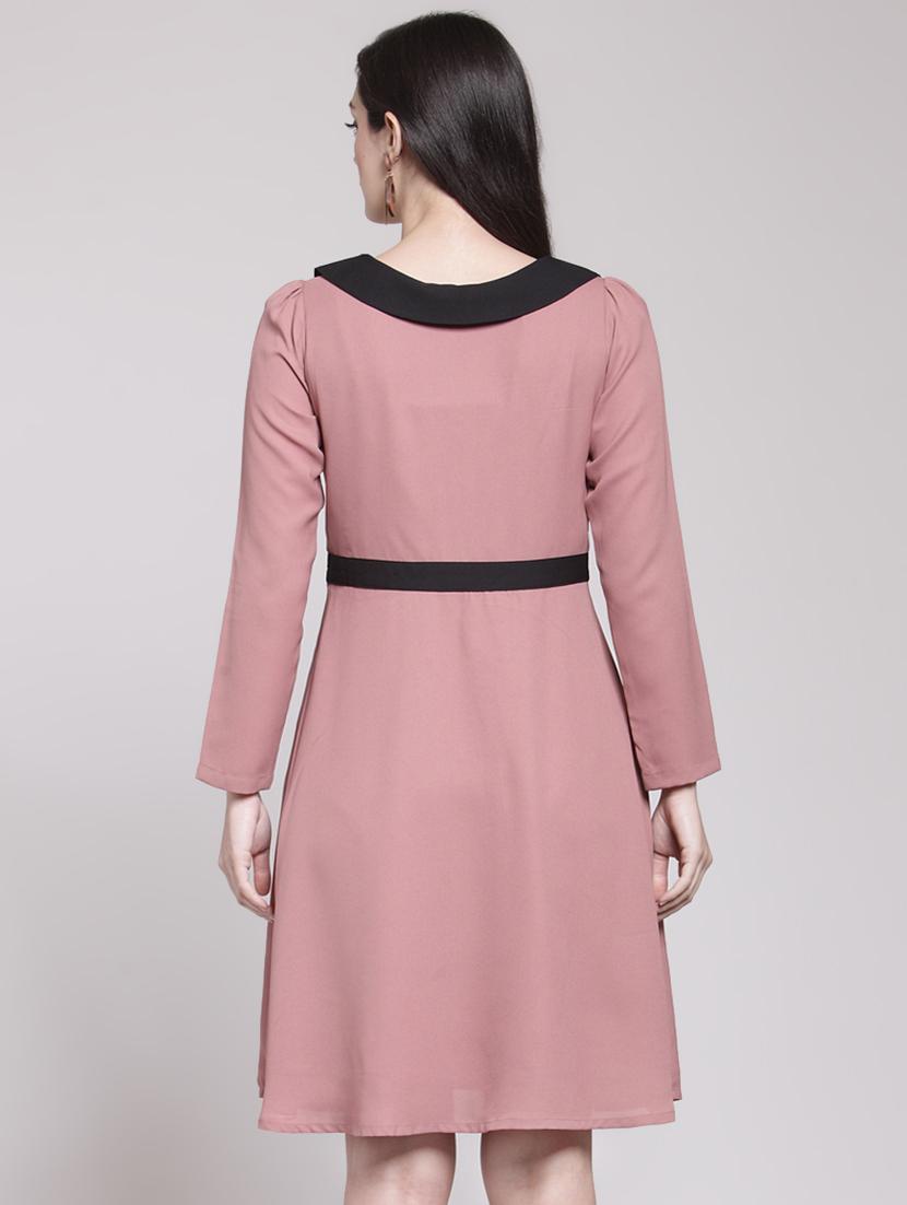 contrast detail a-line dress - 15953266 - Zoom Image - 3