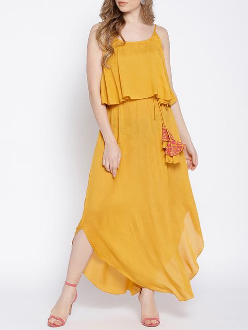 ruffled overlay maxi dress - 15953766 - Very Small Image - 1