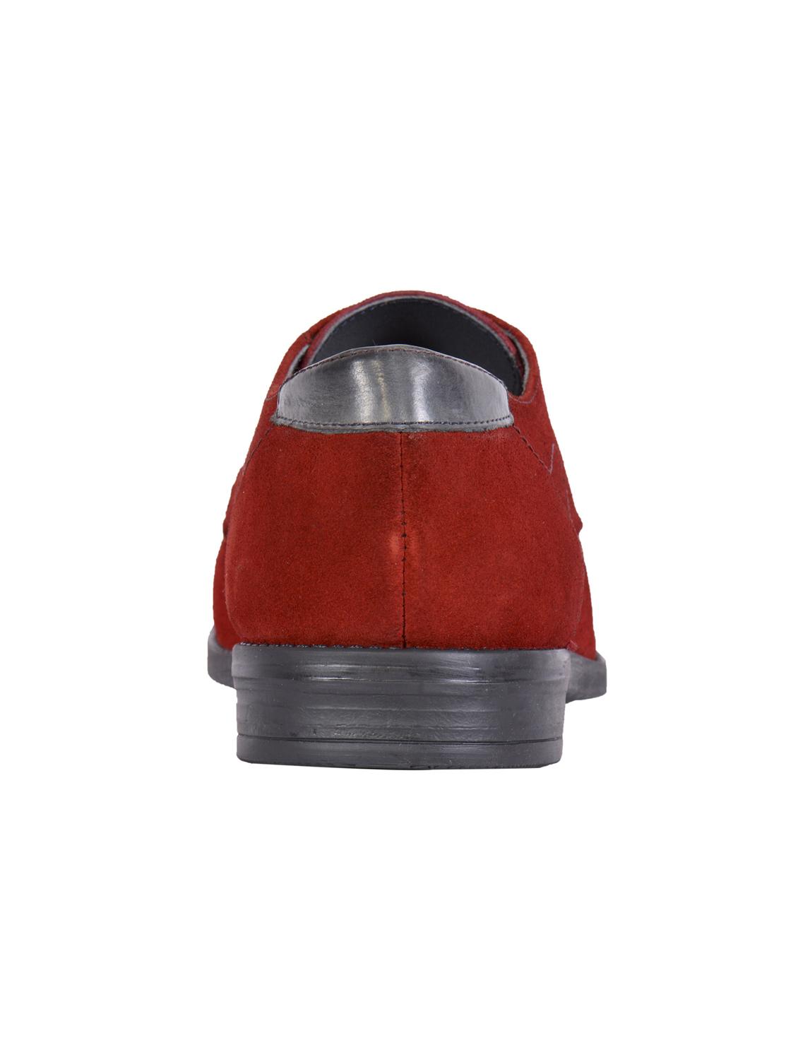 Red Suede lace up shoes - 15953829 - Zoom Image - 3