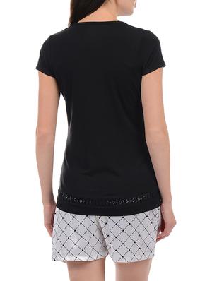 lace insert top and shorts set - 15958043 - Standard Image - 3