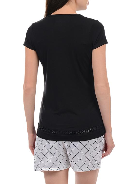 lace insert top and shorts set - 15958043 - Zoom Image - 3
