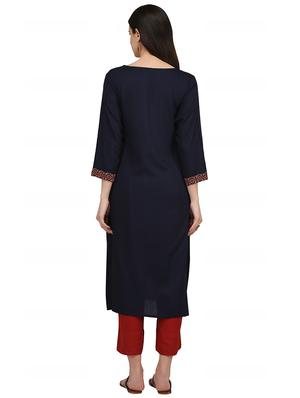 Straight paisley kurta - 15958412 - Standard Image - 3