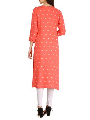 Straight printed kurta - 15958638 - Standard Image - 3