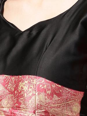 floral printed saree with blouse - 15958925 - Standard Image - 3