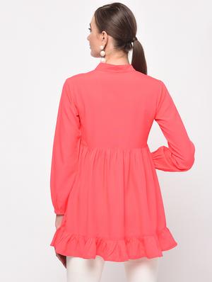 ruffled hem gathered top - 15965291 - Standard Image - 3