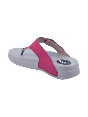 pink toe separator slippers - 15965351 - Standard Image - 3