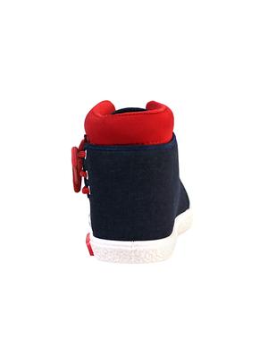 blue denim lace up sneakers - 15966631 - Standard Image - 3