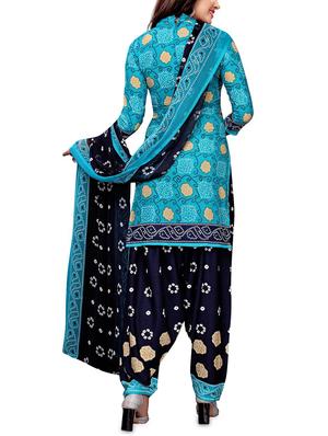 printed unstitched suit - 15966665 - Standard Image - 3