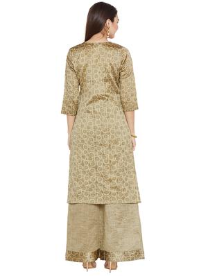 gota patti self-design kurta with palazzo set - 15967121 - Standard Image - 3