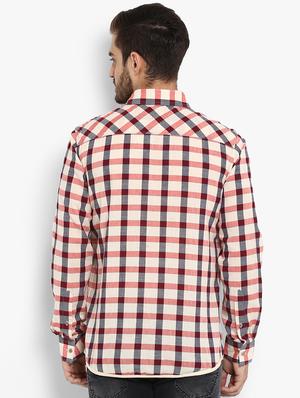 red cotton casual shirt - 15968437 - Standard Image - 3