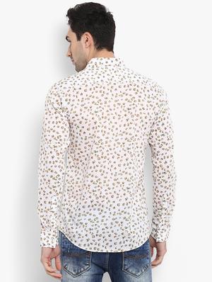 white floral printed casual shirt - 15968515 - Standard Image - 3