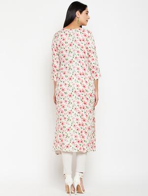 floral a-line kurta - 15969170 - Standard Image - 3