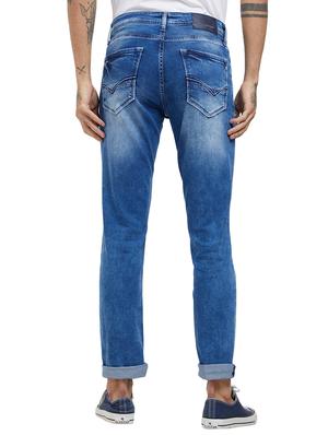 blue cotton washed jeans - 15969331 - Standard Image - 3