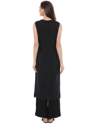 straight solid kurta - 15969608 - Standard Image - 3