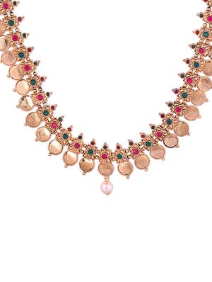 red brass long necklace - 15970523 - Standard Image - 3
