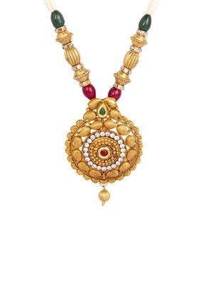 gold brass other necklace - 15970526 - Standard Image - 3