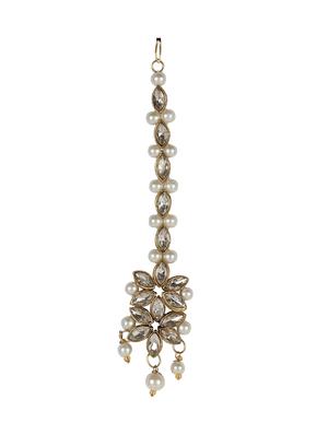 gold brass long necklace - 15970562 - Standard Image - 3
