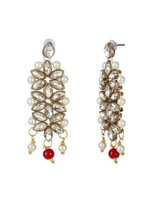 gold brass long necklace - 15970563 - Standard Image - 6