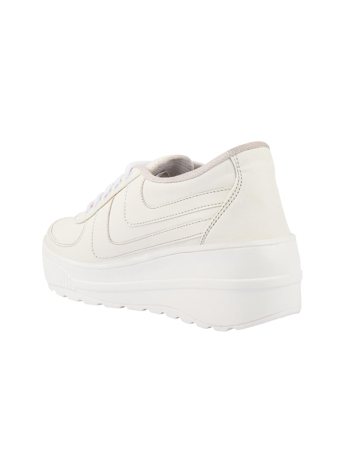 white lace-up sneakers - 15971395 - Zoom Image - 3