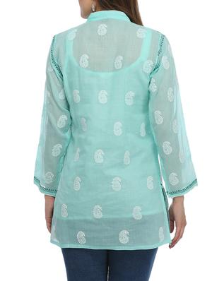 chikankari straight kurti - 15971779 - Standard Image - 3
