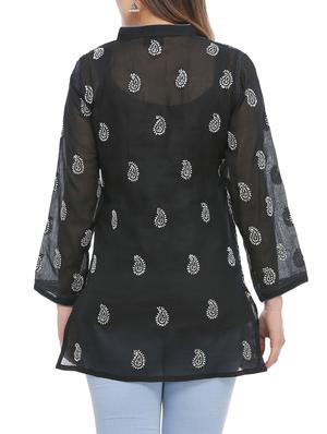 chikankari straight kurti - 15971785 - Standard Image - 3
