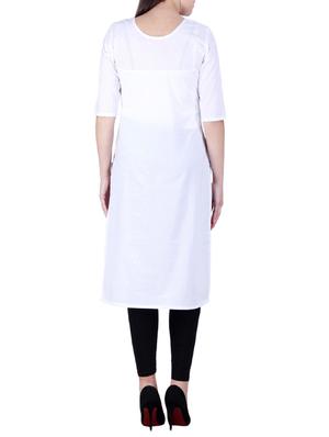 straight solid kurta - 15971958 - Standard Image - 3
