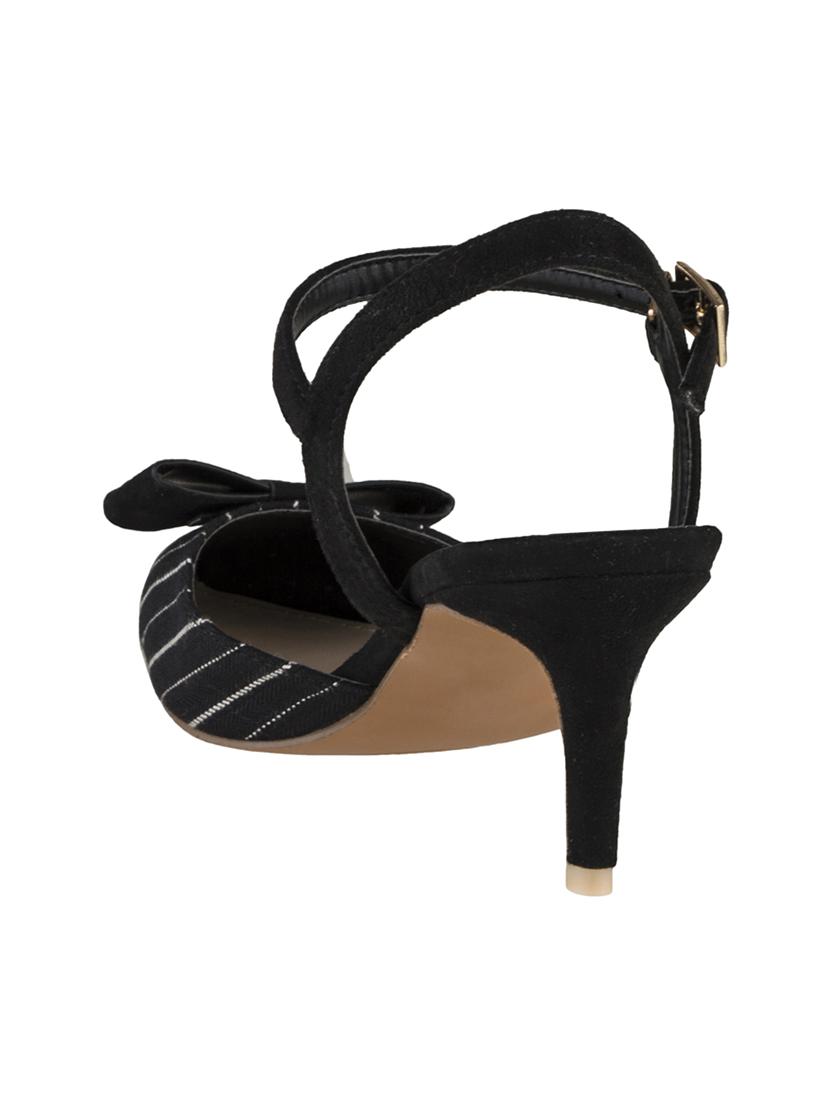 black synthetic back strap sandals - 15973383 - Zoom Image - 3
