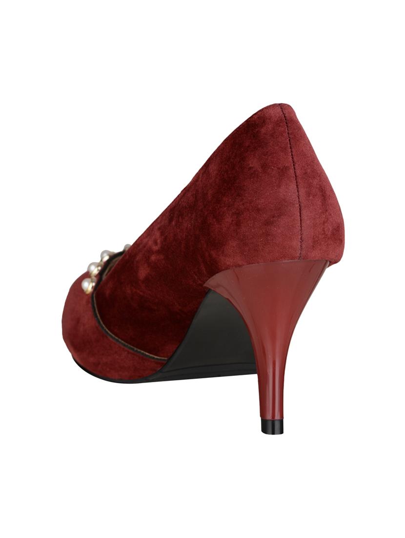maroon slip on pumps - 15973400 - Zoom Image - 3