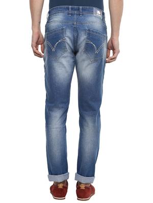 blue cotton washed jeans - 15974104 - Standard Image - 3