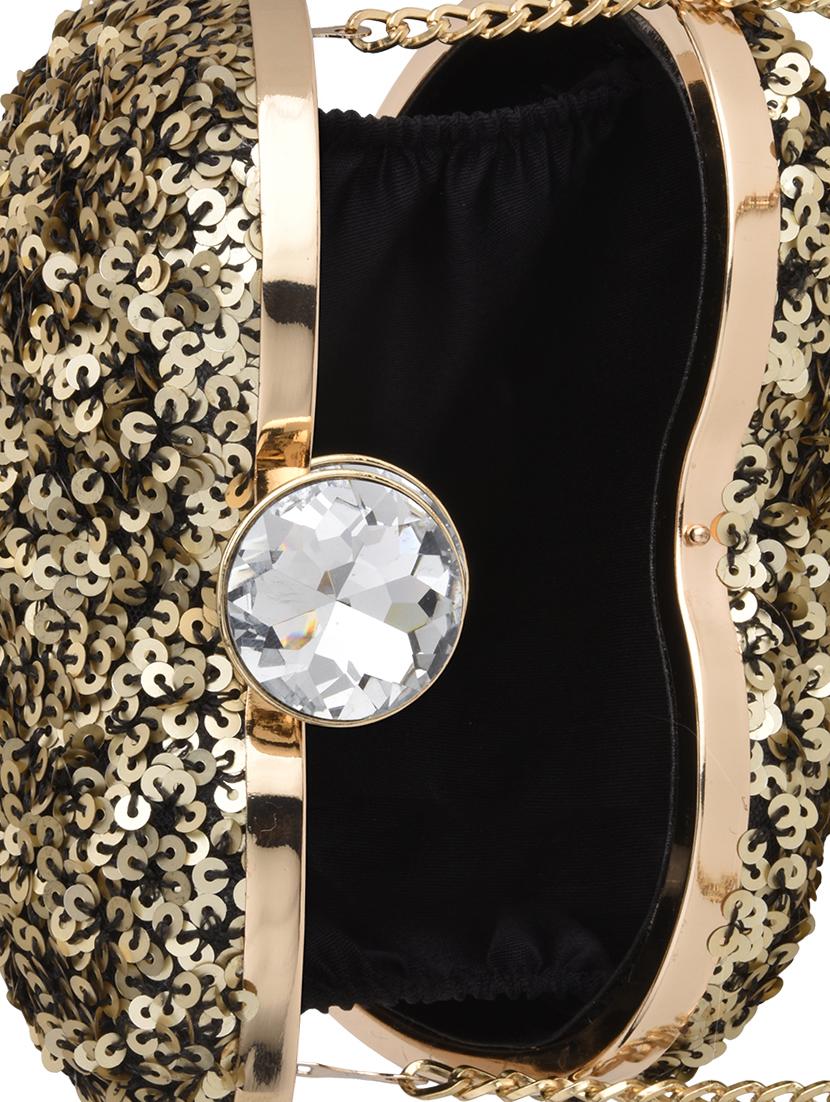gold metal regular clutch - 15974880 - Zoom Image - 3