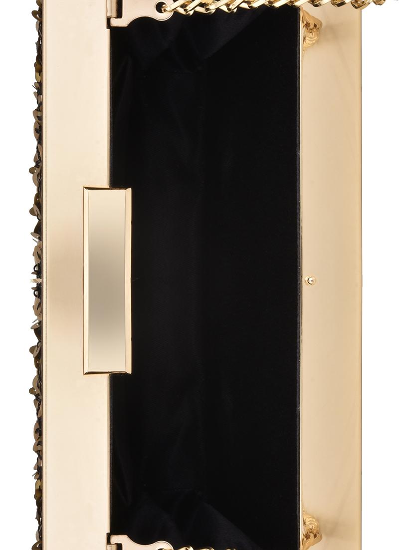 gold metal regular clutch - 15974883 - Zoom Image - 3