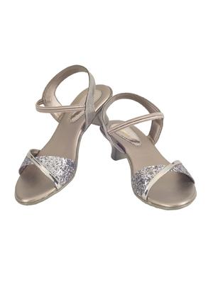 silver back strap sandals - 15977769 - Standard Image - 3