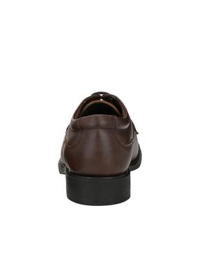 brown leatherette lace-up derbys - 15978727 - Standard Image - 3