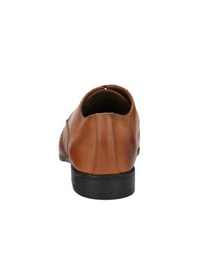tan leatherette lace-up derbys - 15978731 - Standard Image - 3