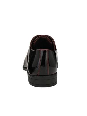 maroon Patent Leather lace-up derbys - 15978734 - Standard Image - 3