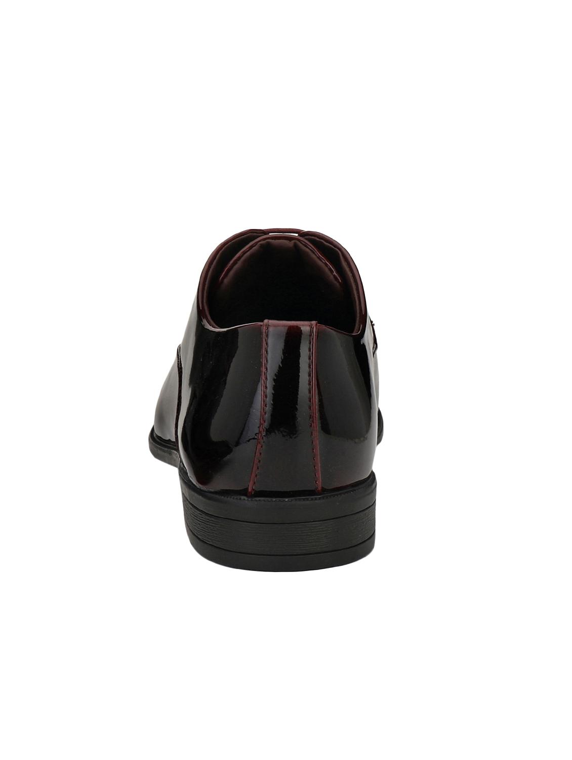 maroon Patent Leather lace-up derbys - 15978734 - Zoom Image - 3