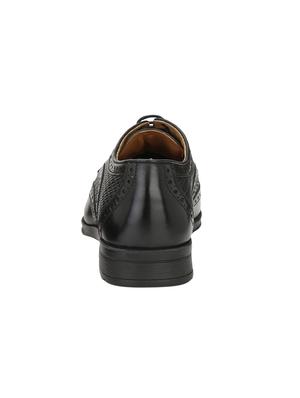black leatherette lace-up derbys - 15978741 - Standard Image - 3