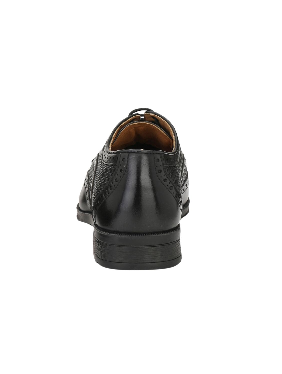 black leatherette lace-up derbys - 15978741 - Zoom Image - 3