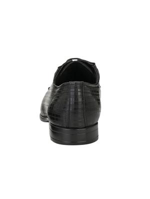 black leatherette lace-up derbys - 15978751 - Standard Image - 3