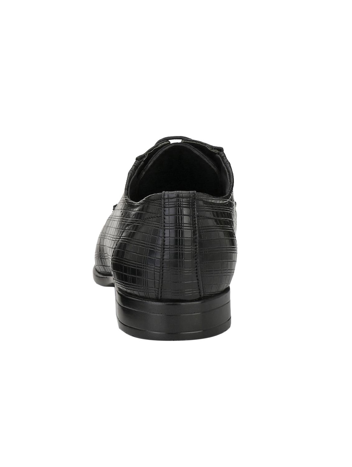 black leatherette lace-up derbys - 15978751 - Zoom Image - 3