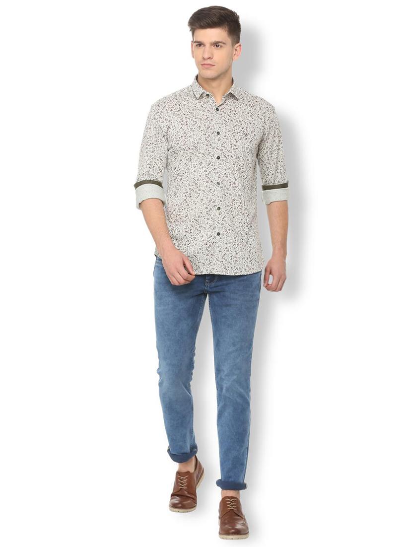 brown printed casual shirt - 15982003 - Zoom Image - 3
