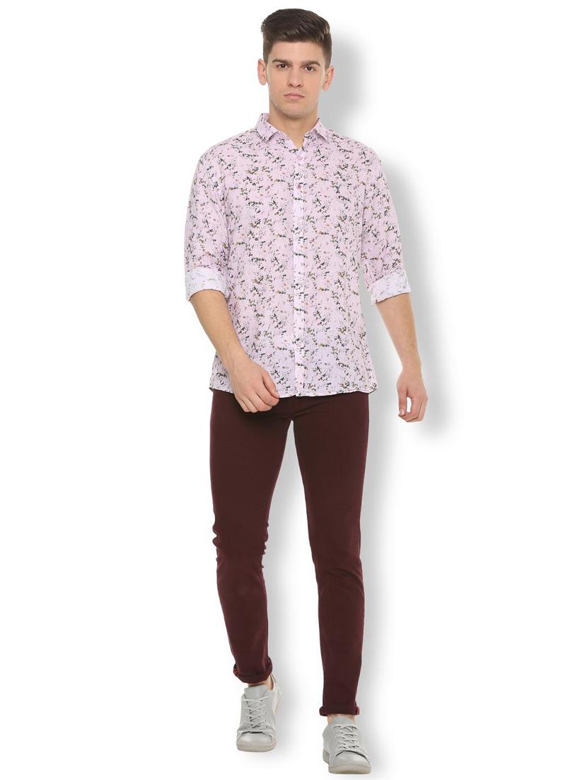 pink floral printed casual shirt - 15982256 - Zoom Image - 3