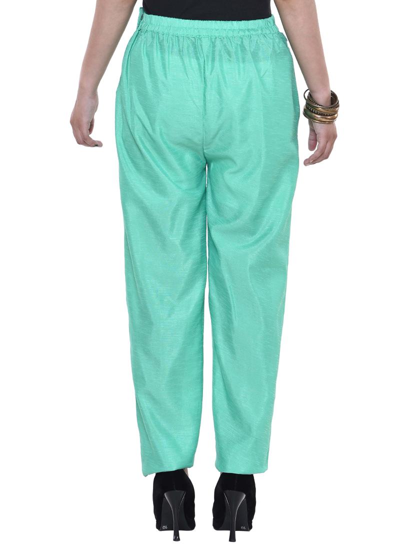elastic waist high rise trouser - 15983682 - Zoom Image - 3