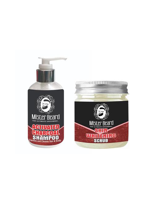 mister beard charcoal shampoo with skin whitening scrub - 15985805 - Standard Image - 1